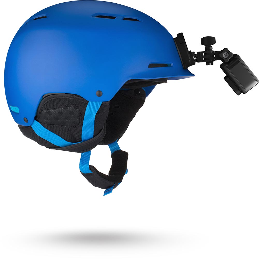 Fixation frontale et latérale pour casque