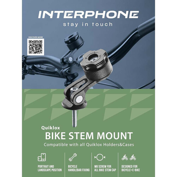 Support tige Quiklox pour guidon de vélo