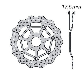 Disque de frein FE.FL52505V France Equipement