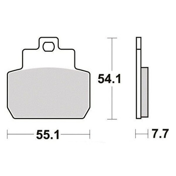 Plaquettes de frein S1122N Sifam