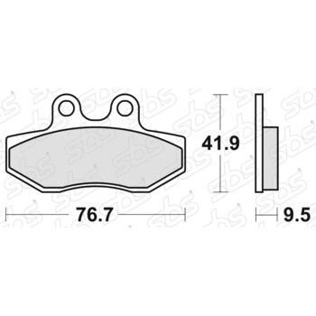 Plaquettes de frein 190 CT SBS