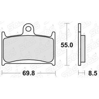 Plaquettes de frein 624 DC SBS