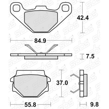 Plaquettes de frein 692 RSI SBS