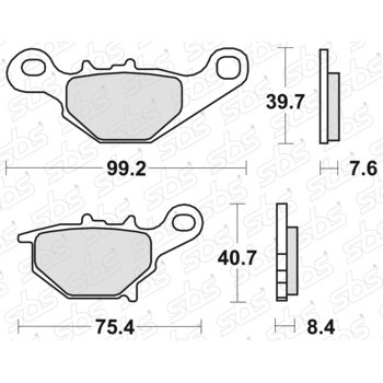 Plaquettes de frein 820 RSI SBS