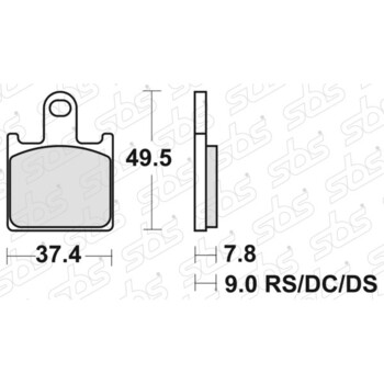 Plaquettes de frein 838 DC SBS