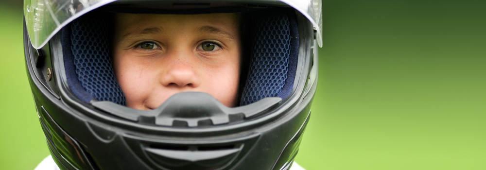 casque moto enfant